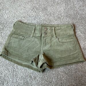 PacSun corduroy green shorts
